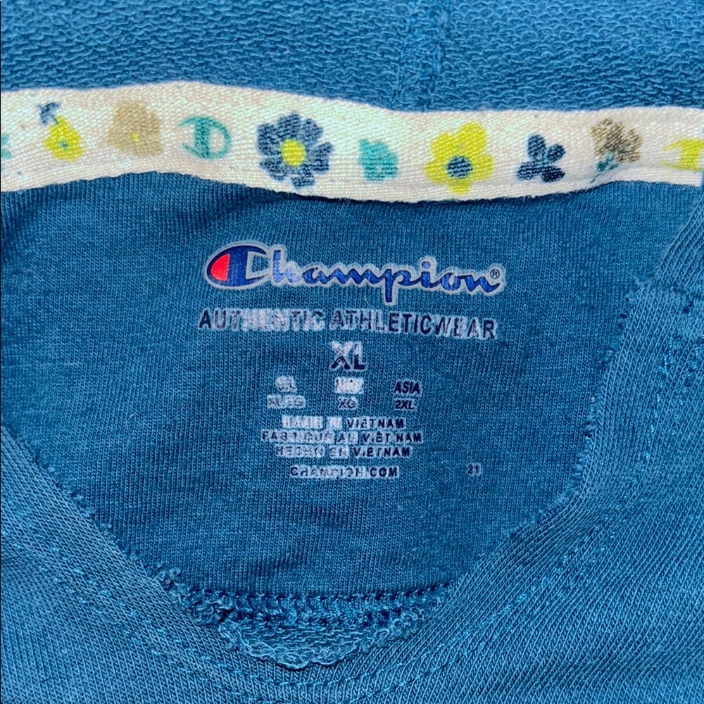CHAMPION Women's Blue Hoodie Tops size XL - Picture 7 of 8